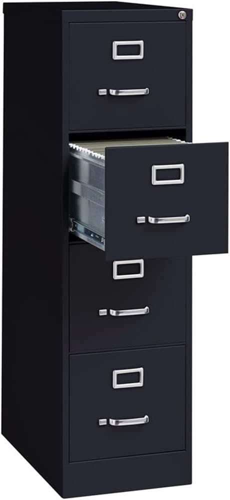 Lockable Vertical Metal 4‑Drawer File Cabinet