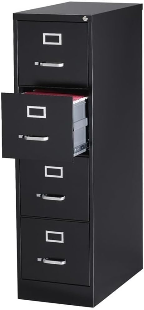 Lockable Vertical Metal 4‑Drawer File Cabinet