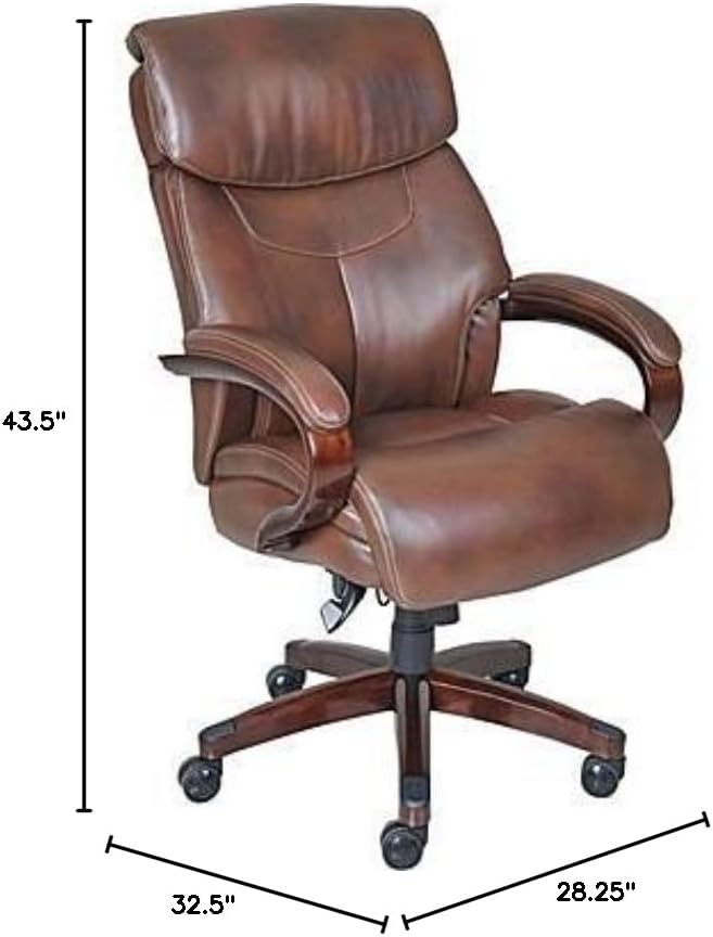 Bonded Leather High‑Back Executive Office Chair
