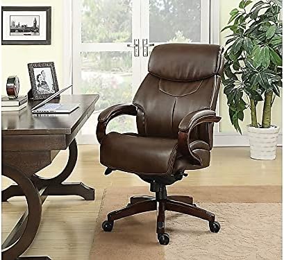 Bonded Leather High‑Back Executive Office Chair
