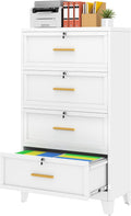 Metal Lockable 4‑Drawer File Cabinet