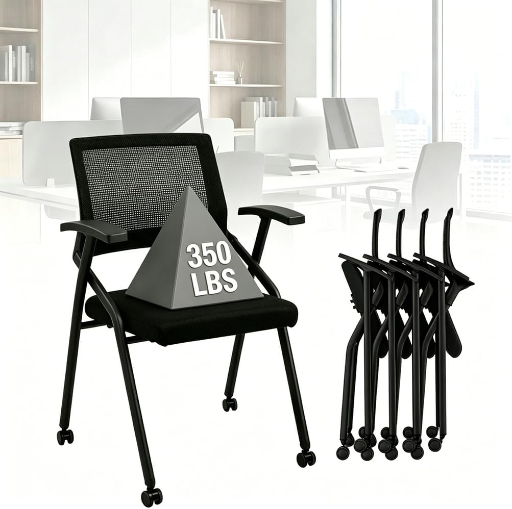 Foldable Rolling Office Conference Chairs