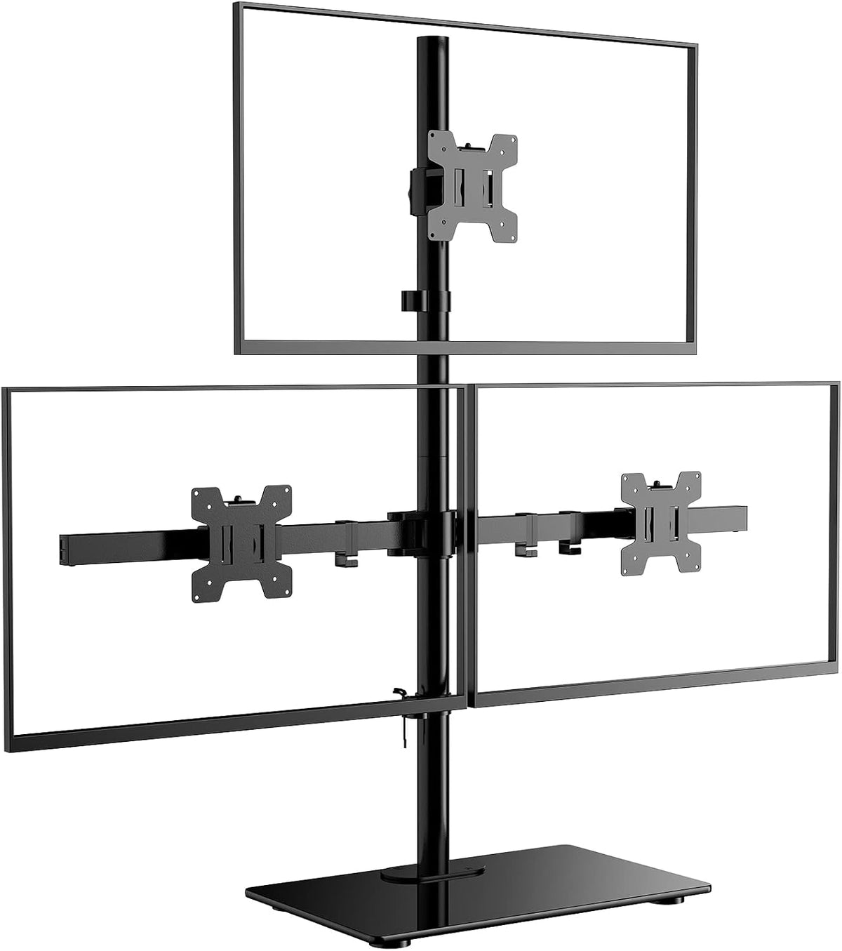 Adjustable Triple Screen Monitor Desk Mount