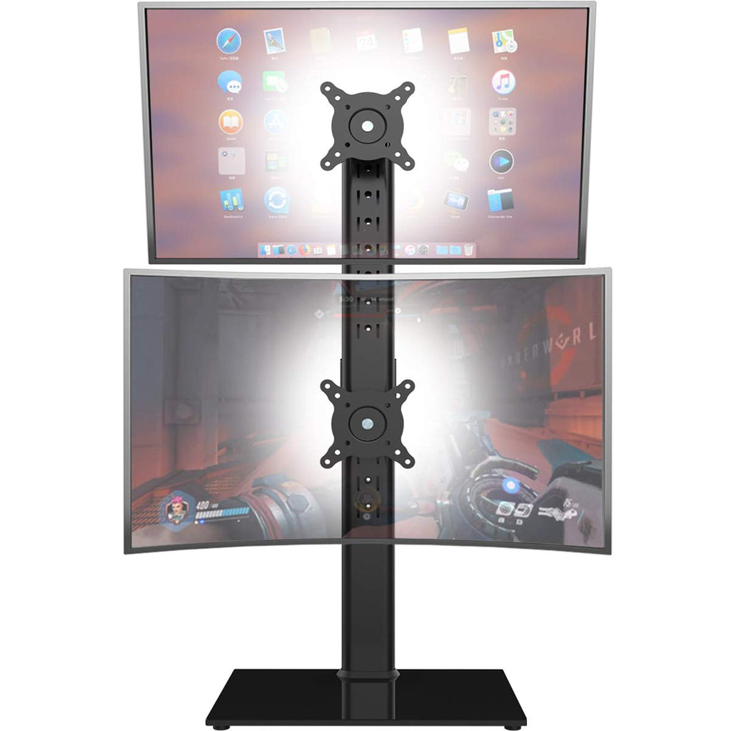 Vertical Dual Adjustable Monitor Stand