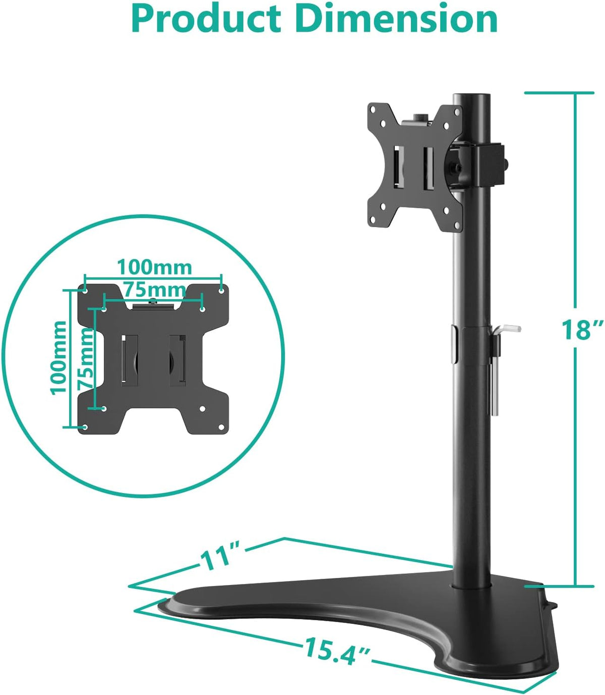 Freestanding Adjustable VESA Monitor Stand