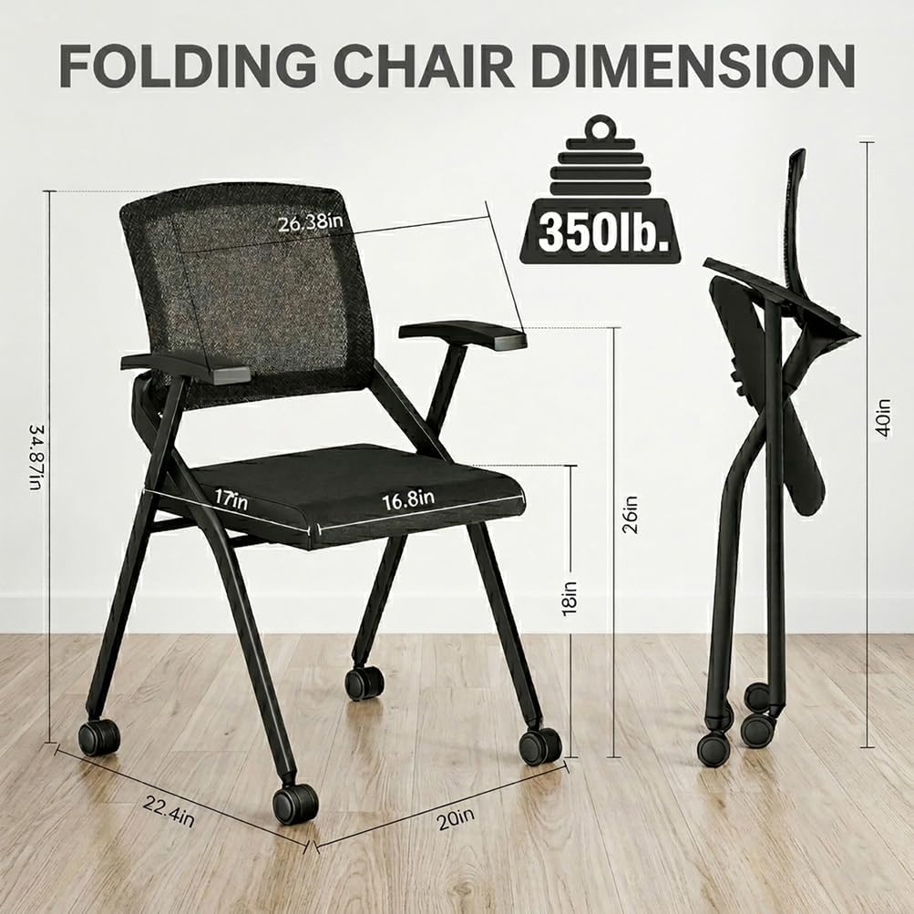 Foldable Rolling Office Conference Chairs