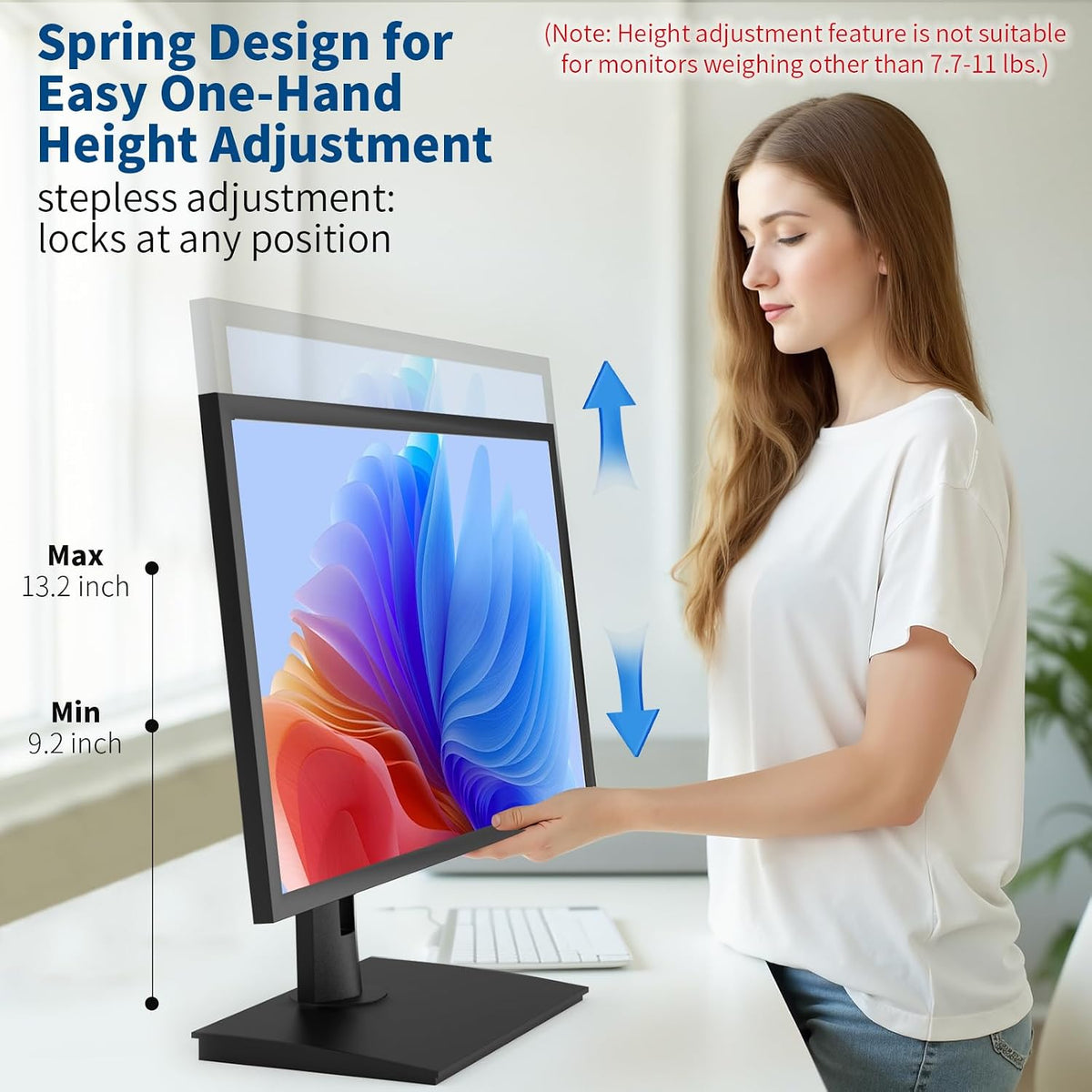 Heavy‑Duty Single VESA Monitor Stand