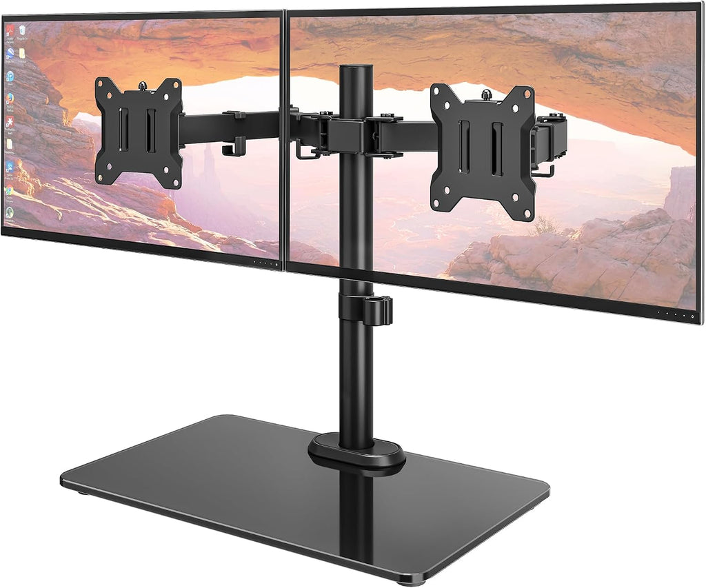 Freestanding Dual‑Screen Monitor Stand