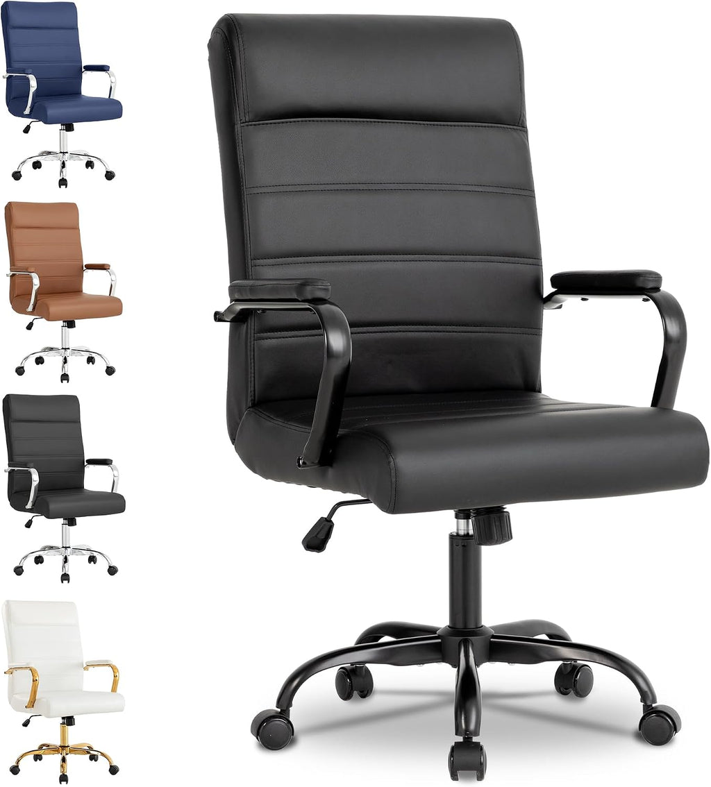 High‑Back Ergonomic Swivel Office Chair
