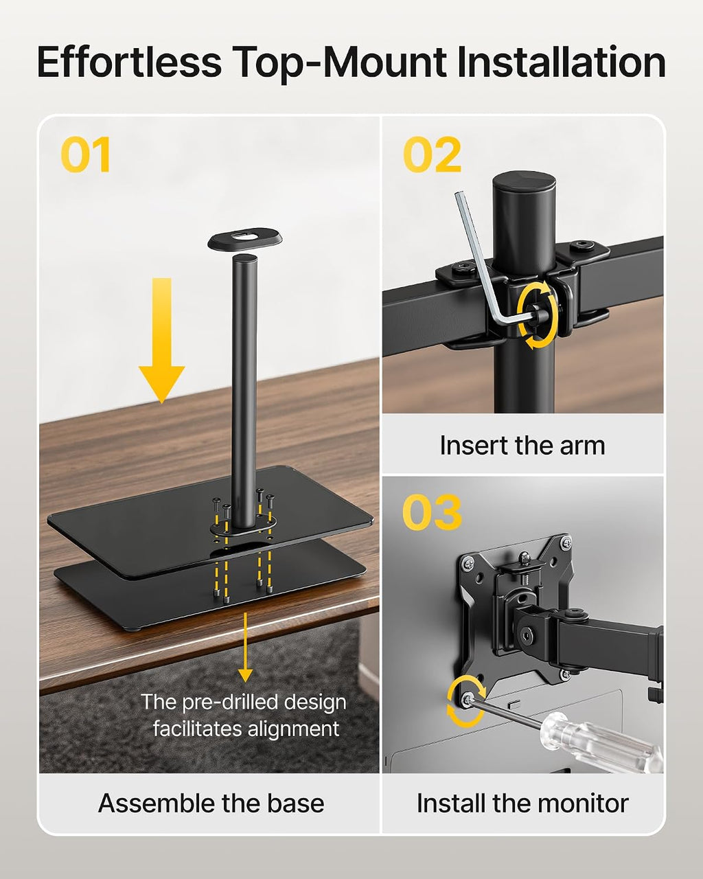 Freestanding Dual‑Screen Monitor Stand
