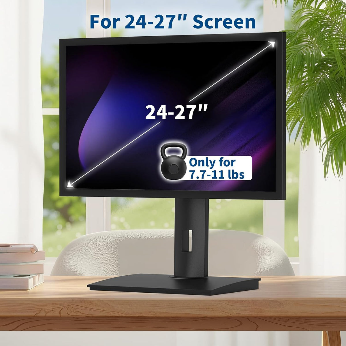 Heavy‑Duty Single VESA Monitor Stand