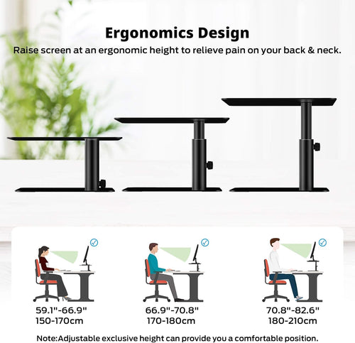 Adjustable Metal Desktop Monitor Riser