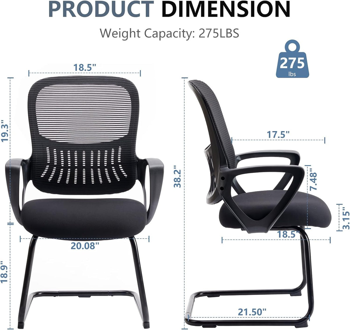 Mesh Ergonomic Office Chair 6‑Pack
