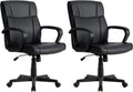 Leather Ergonomic Office Chair 2‑Pack