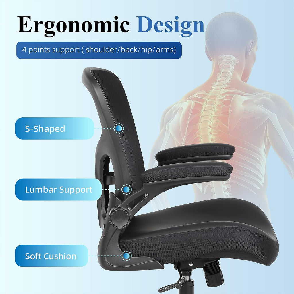 Mesh‑Back Ergonomic Office Task Chair