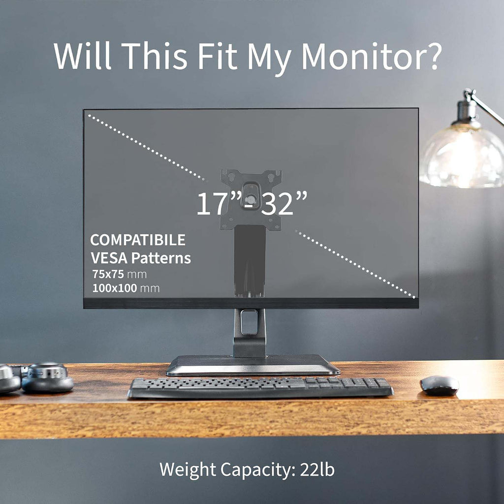 Adjustable Single‑Screen Monitor Desk Stand