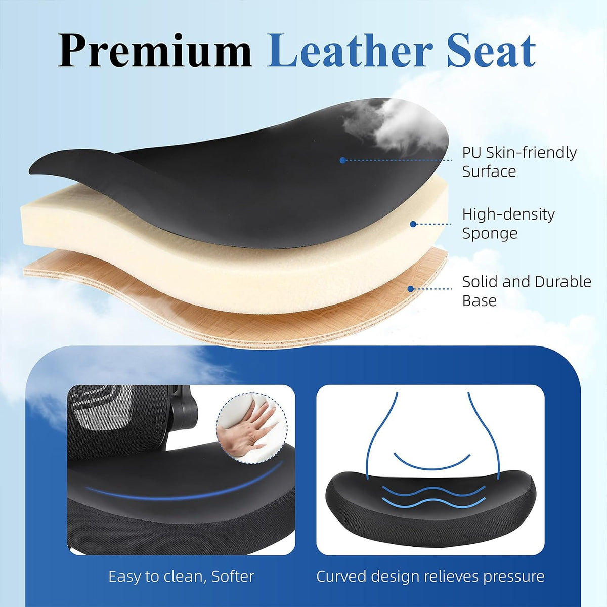 Mesh‑Back Ergonomic Office Task Chair