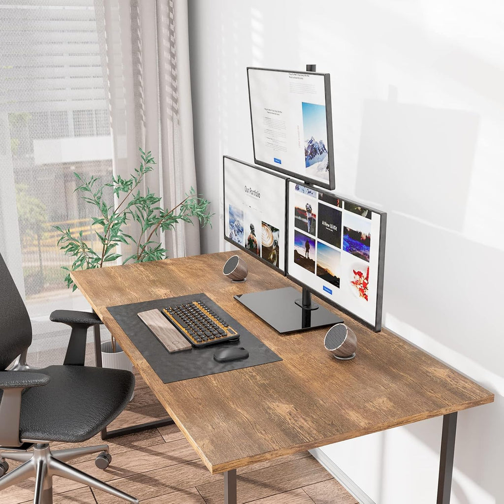 Adjustable Triple Screen Monitor Desk Mount