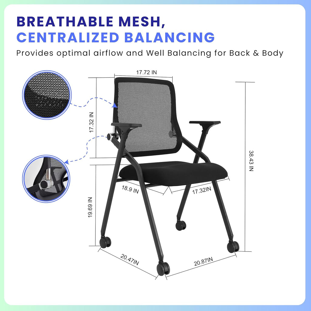 Stackable Mesh Conference Office Chair