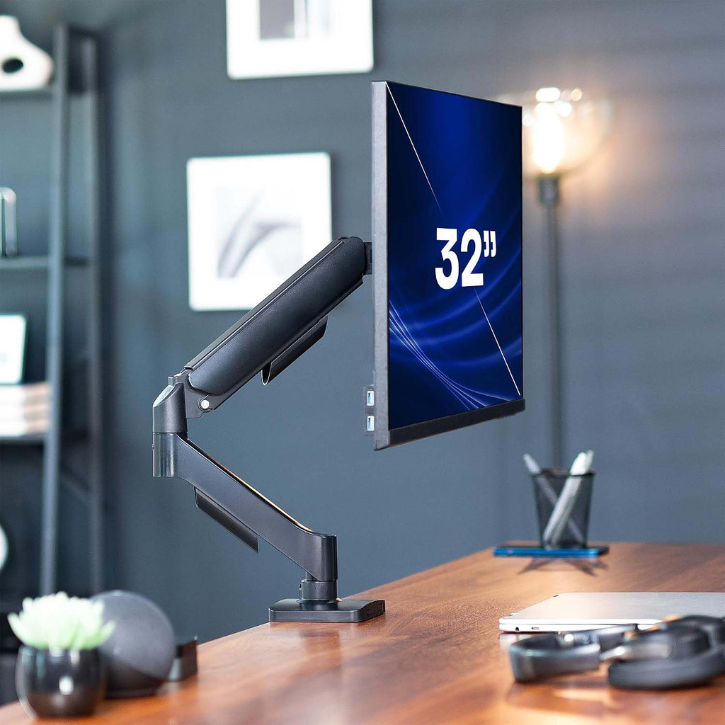 Fully Adjustable Single‑Screen Monitor Arm