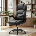 PU Leather Office Chair With Flip‑Up Armrests