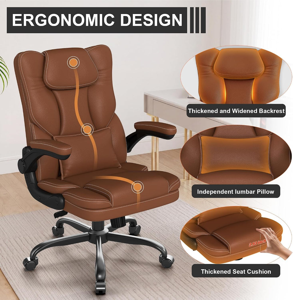 Ergonomic Office Chair With Lumbar Support Arms